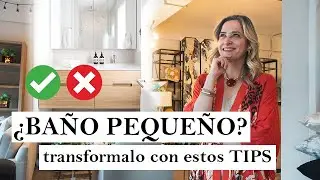 ✅ BAÑO PEQUEÑO VISUALMENTE MÁS GRANDE 😱 Tips para que se vea más lujoso.