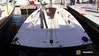 2014 Tartan Fantail 26 - Deck Walkaround - 2016 Annapolis Sail Boat Show