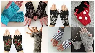 How to crochet fingerless gloves/easy patterns 