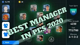 BEST MANAGER IN EFOOTBALL PES 2020 || HOW TO PLAY WITH A. GOUVEA || TEAM BUILD UP, MANAGER INFO ||