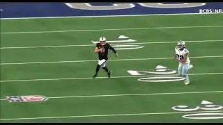 Derek carr runs for the first down