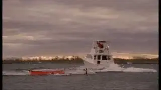 Sopranos Funny Moment #3 - Tony & A.J. tip over some boaters the 