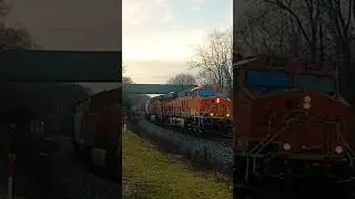 2//24 Nice horn music from BNSF engines on G111 at Shenandoah Junction WV #video #viral #shorts