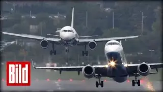 Pilot rettet Flugzeug - Gef&auml;hrliche Landung in Birmingham ( Airport / landing / Tower )