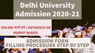 Du admission form filling 2020||#duadmissionform||#delhiuniversity||#du||du admission 2020