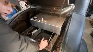 rat rod fuel tank installation part 1. 1933 Plymouth coupe build.