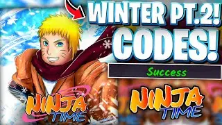 ❄️WINTER PART 2 UPDATE CODES FOR NINJA TIME | ROBLOX NINJA TIME CODES