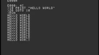 Apple 1 Replica TE Hello World