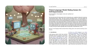 Vision-Language Model Dialog Games for Self-Improvement | From Google DeepMind (Paper Walkthrough)
