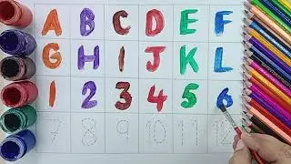 How To Learn And Write Capital Letters /Alphabets Abc/Counting/Numbers123/Stars Schooling