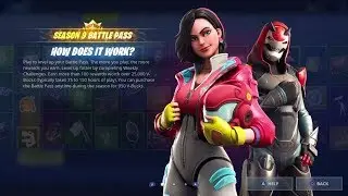Fortnite Season 9 Battle Pass Overview ALL TIERS ALL SKINS (MAX LEVEL TIER 100 SKIN)