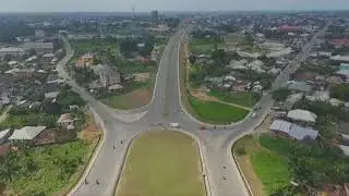 The dualized 25KM Uyo-Ikot Ekpene road by Gov. Emmanuel of Akwa Ibom state and Sen. Ahmad Lawan