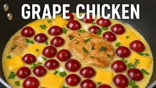 &ldquo;New Fusion Recipe! Grape Chicken | Creamy Cheese Chicken with a Sweet Twist