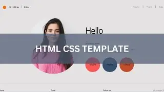 HTML CSS TEMPLATE | SIMPLE AND EASY