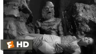 Creature from the Black Lagoon (9/10) Movie CLIP - Into the Creature's Lair (1954) HD