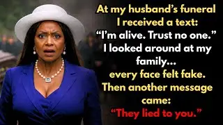 At my husband&rsquo;s funeral I got a message: &ldquo;I am still alive, trust no one!&rdquo;