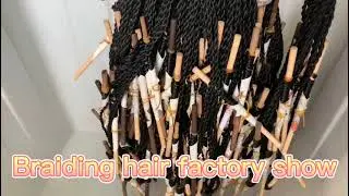 Synthetic  braiding hair factory show