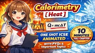 Calorimetry (Heat) 🔥 | ICSE One Shot Animation | PYQs & Full Chapter in 10 Min : Hindi