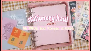 Stationery Haul | 2Nul A6 WIde ( 6Ring Binder ) | Iconic Korean Sticker