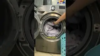 Como eu lavo toalhas de banho #lavanderia #dicasdelimpeza #lavarroupa #toalhas #shortsvideo #shorts