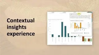 Contextual insights experience in Oracle Analytics