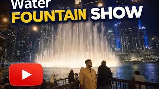 Water fountain show at Burj Khalifa | Dubai #DubaiFountain #DubaiNight #Burj Khalifa #TravelDubai