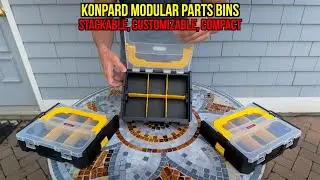 KONPARD - органайзер для мелких вещей с 6 отделениями, штабелируемый