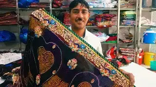 #Amazing collection of Chunari in pot with Zardozi work, one better than the other new designs Ka...