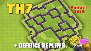 Clash Of Clans - Town Hall 7 (TH7) Hybrid/Farming Base 'August 2016' + Defence Replays Proof