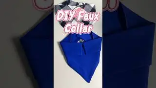 How to Sew a Simple Faux Collar for Low-Neck Tops #diy #tutorial #tips