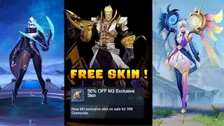 M3 GLOBAL LIKES FREE SKIN EVENT, ROGER M3 SKIN @399 DIAMONDS & LUNOX DAWN REVELATION GAMEPLAY - MLBB