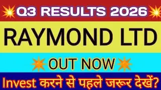 Raymond Q3 Results 2026 🔴 Raymond Results Today 🔴 Raymond Share Latest News 🔴 Raymond Share