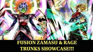 Fusion Zamasu And Rage Trunks Showcase In PVP! Dragon Ball Legends Rating Matches!
