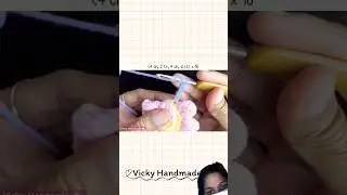 wow double layer knitting flower petal tutorial #shorts #shortvideo #crochet #flowers #handmade #diy