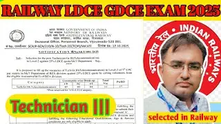 Technician 3 LDCE 25%ldce quota notification eligibility syllabus exam pattern exam date . #Ldce 