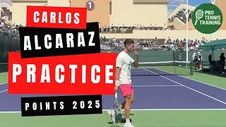 Watch How Carlos Alcaraz Really Constructs Points (Court-Level View)