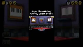 Super Mario Galaxy Ghostly Galaxy be like #shorts #supermariogalaxy #memes