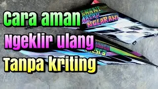 Clear ulang cat lama