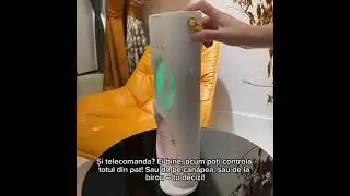 Ventilator portabil de birou cu umidificare prin pulverizare si telecomanda