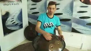 Handpan Spacedrum Nitro - 9 notes D-Kurd - By Miloon