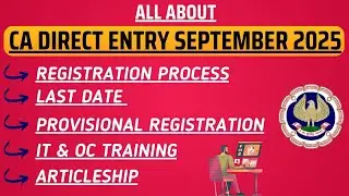 All About CA Direct Entry September 2025 Exams | CA Direct 2025 Exams