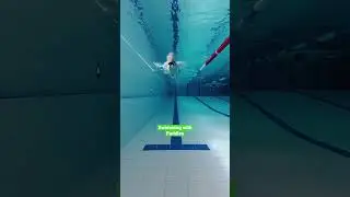 How to swim freestyle with paddles #swimming #shorts
