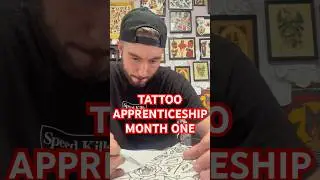 Tattoo apprenticeship month 1  #tattooapprentice #tattoo #home