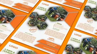 Wisdom Academy, Lawn Care Flyer Design In Adobe Illustrator
