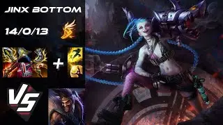BOTTOM Jinx vs Draven - EU Grandmaster Patch 14.13