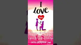 💟 Happy propose day 💍| 8 February 2023 #shorts