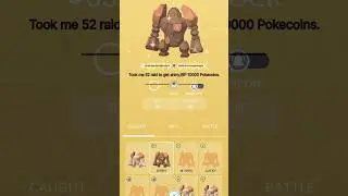 How many raids took before regirock shines?✨#pokemongo #shinylengendarypokemon #regirock
