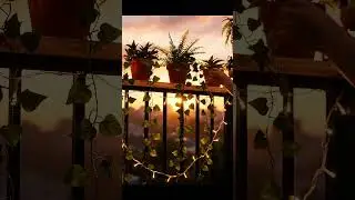 Balcony Railing Makeover 🌿 From Empty Space to Cozy Mini Garden