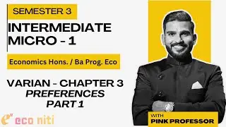 Intermideate Micro | Preferences - Chapter 3  - Varian | Class 1 | Economics Hons. | Ba Prog. Eco