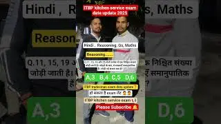 itbp kitchen service exam date 📅 | itbp exam update 2024❓Itbp tradesman 2025 #itbp #itbprecruitment